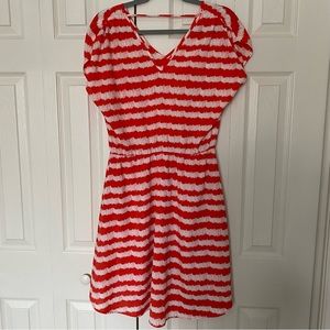 Dress Red Striped